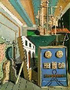 giorgio de chirico Metaphysical Interior with Biscuits oil painting